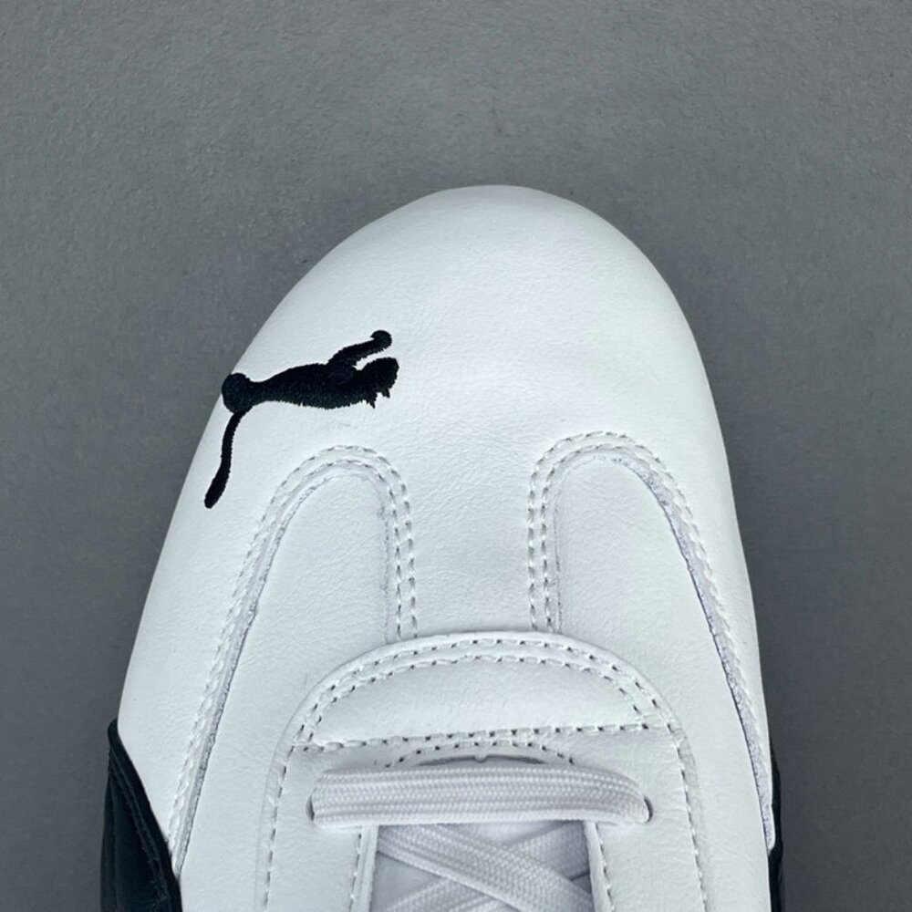 Puma Black And White Leather Racing Sneakers - Picture 8 of 11